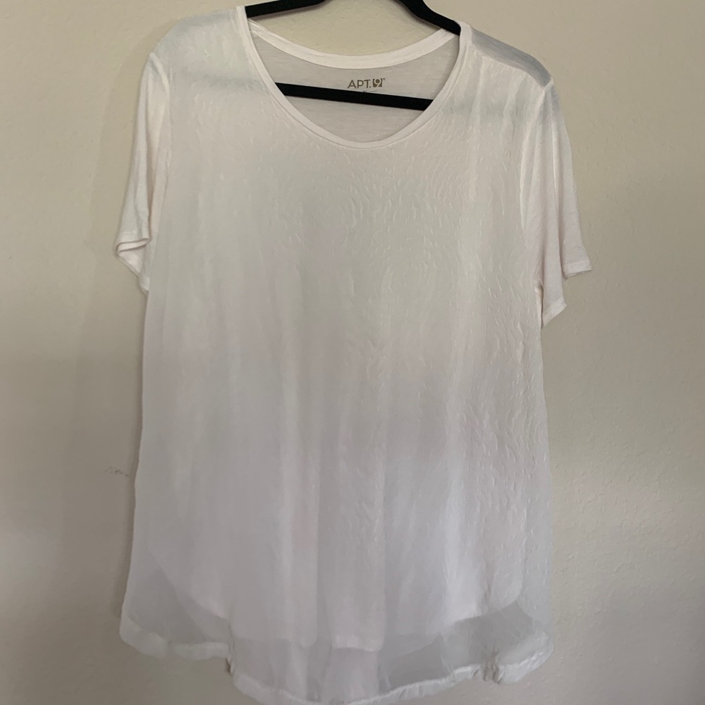 Dressy ivory t-shirt